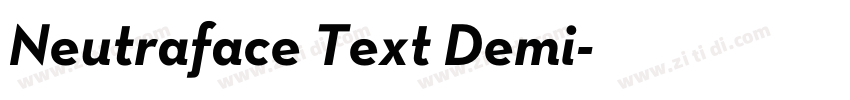 Neutraface Text Demi字体转换